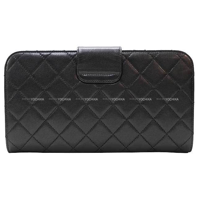 CHANEL シャネル クラッチバッグ マトラッセ ココマーク 黒 (ブラック 