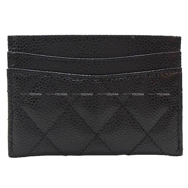 CHANEL シャネル カードケース クラシック マトラッセ ココマーク 黒 