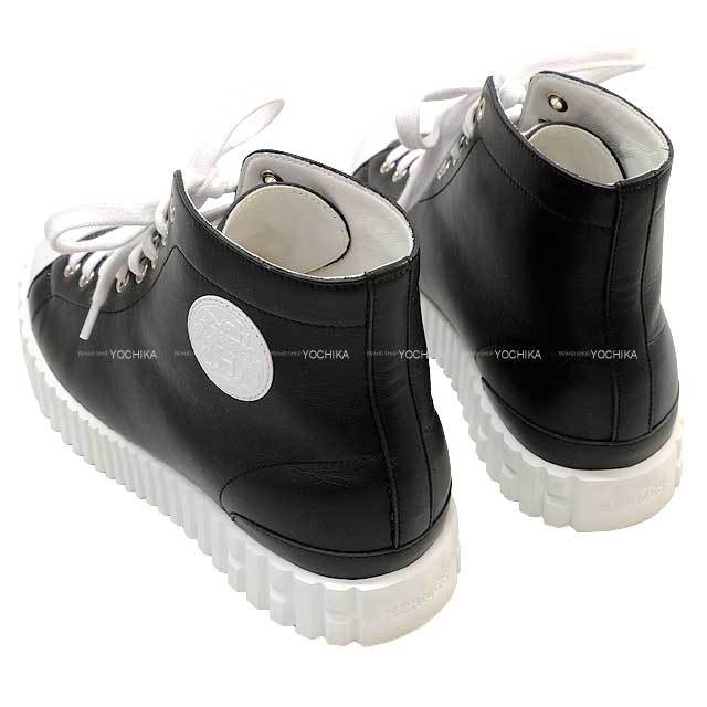 HERMES エルメス スニーカー ハイカット クライム #37 黒 (ブラック  