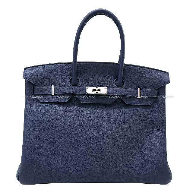 HERMES エルメス ハンドバッグ バーキン35 ブルーネイビー トゴ 