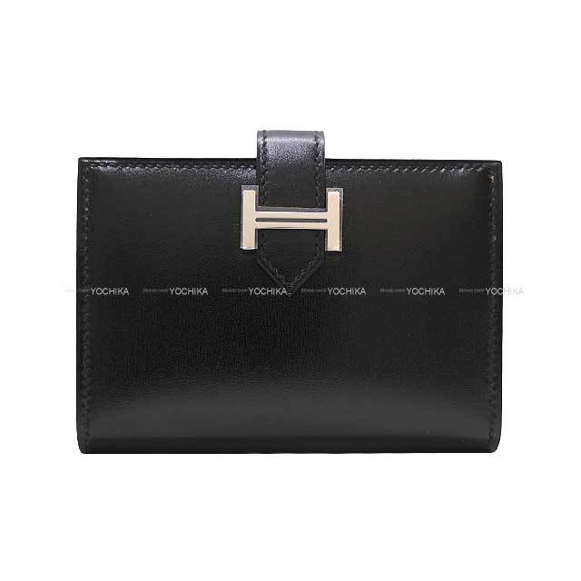 HERMES エルメス カードケース ベアン カードケース 黒 (ブラック 