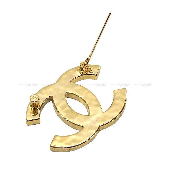 CHANEL シャネル ブローチ ココマーク 黒 (ブラック)/ゴールド メタル 