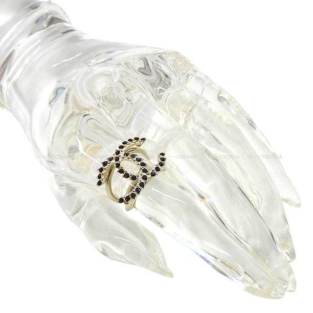 CHANEL シャネル リング・指輪 ココマーク ドロップ型 ラインストーン