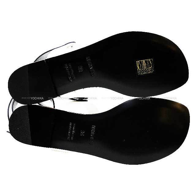 HERMES エルメス サンダル アンクルストラップ セリエ ボタン トング