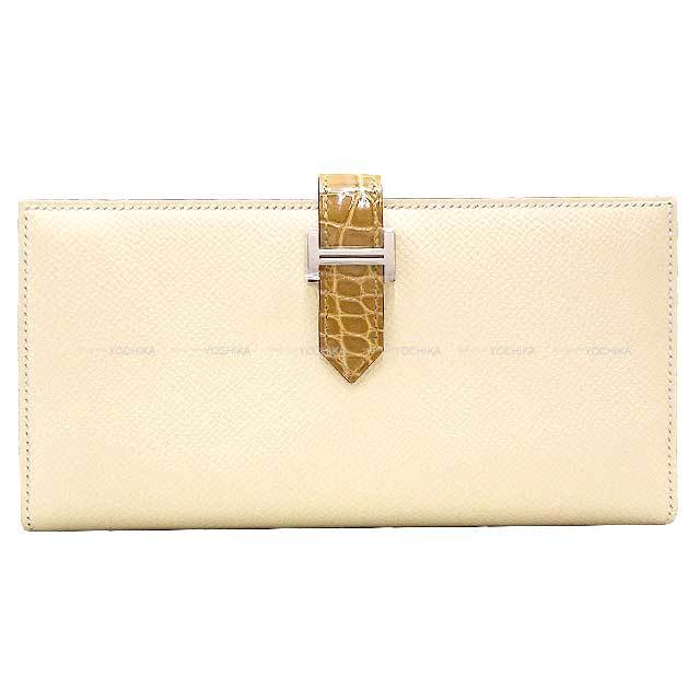 HERMES エルメス 長財布 ベアンスフレ タッチ ナタ/ベージュサブレ 