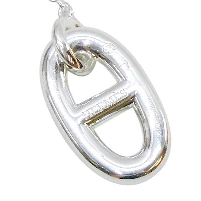 HERMES エルメス ピアス シェーヌダンクル ファランドール MM シルバー  