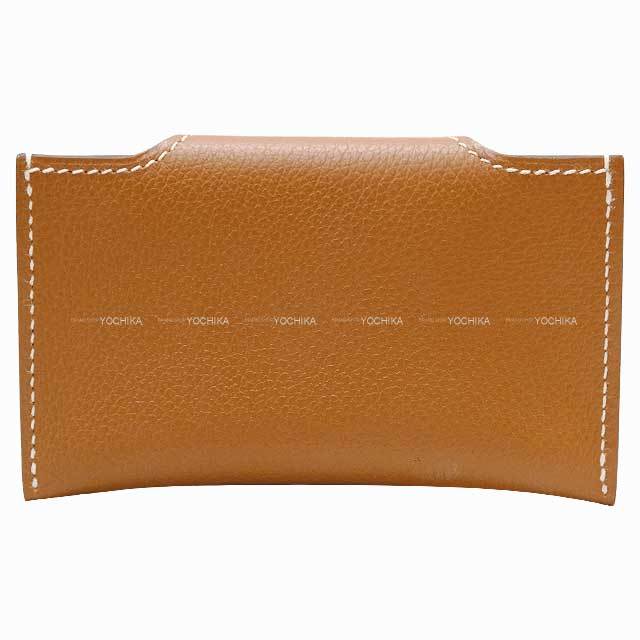 HERMES エルメス カードケース イリアード ゴールド エバーカラー  