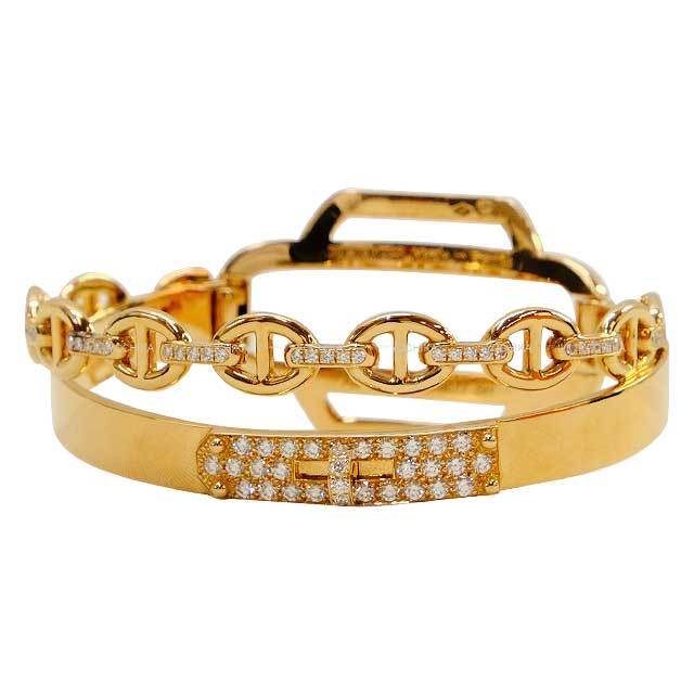 HERMES エルメス ブレスレット バングル ケリー ドゥブルトゥール  