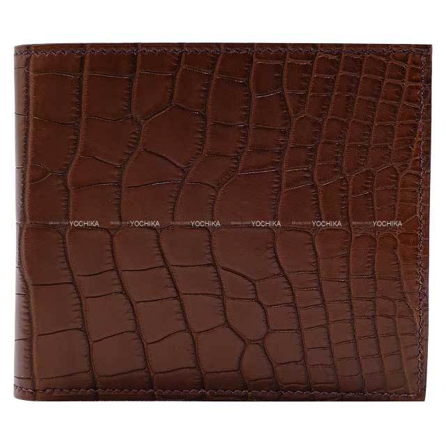 HERMES エルメス 二つ折り財布 MC2 コペルニクス ボルドー 