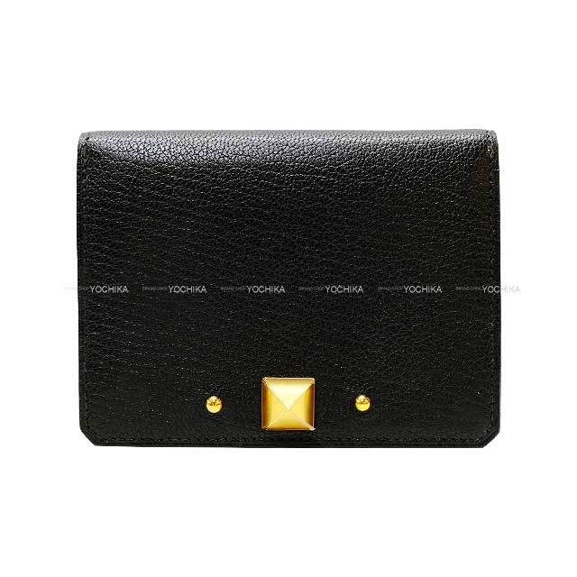 HERMES エルメス カードケース メドール 黒 (ブラック) シェーブル 