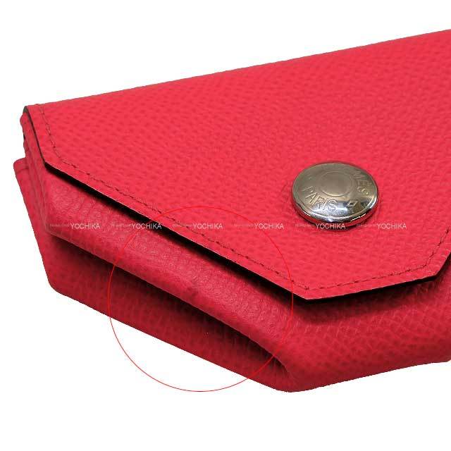 HERMES　◯Z刻　ルヴァンキャトル コインケース レッド HERMES エルメス ルヴァンキャトル コインケース 小銭入れ ミニ