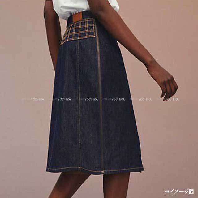 2021年 HERMES エルメス スカート レディース デニム ラップ  