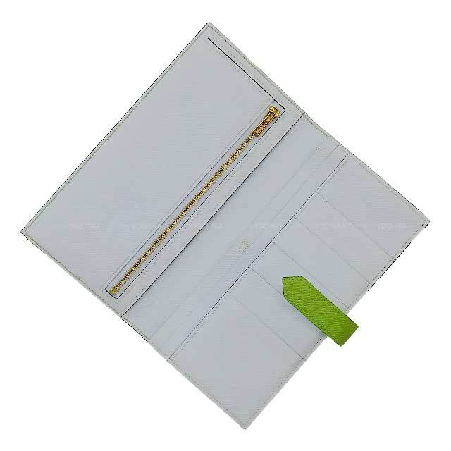 HERMES エルメス 長財布 ベアンスフレ ヴェルソ ヴェールクリケット 