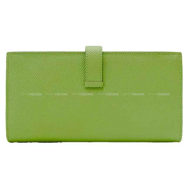 HERMES エルメス 長財布 ベアンスフレ ヴェルソ ヴェールクリケット 