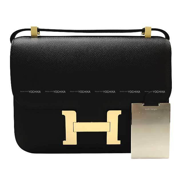 HERME** コンスタンス24 ショルダーバッグ 黒 ゴールド金具 エルメス HERMES コンスタンス3 24 Y刻 ブラック ゴールド金具
