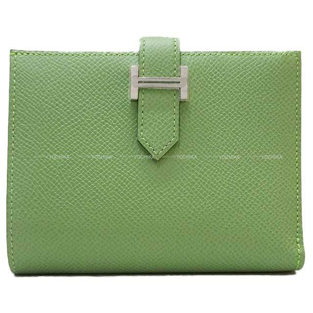 HERMES エルメス 二つ折り財布 ベアンコンパクト ヴェール