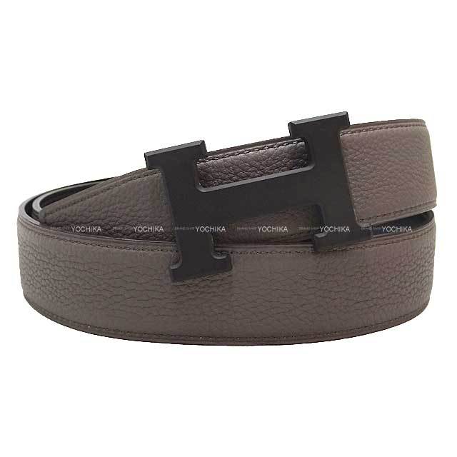 HERMES エルメス ベルト コンスタンス 32 リバーシブル Hベルト #90 黒  