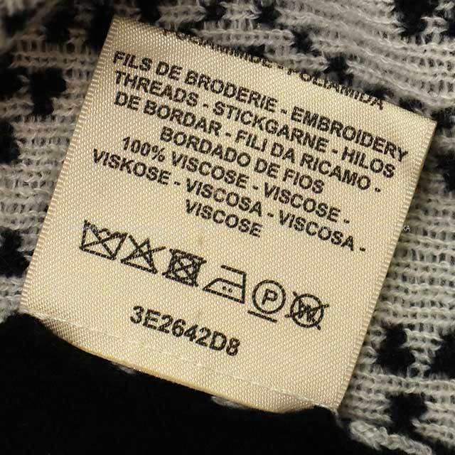 HERMES エルメス セーター 長袖 ニット ブリッドドゥガラ ドット 黒