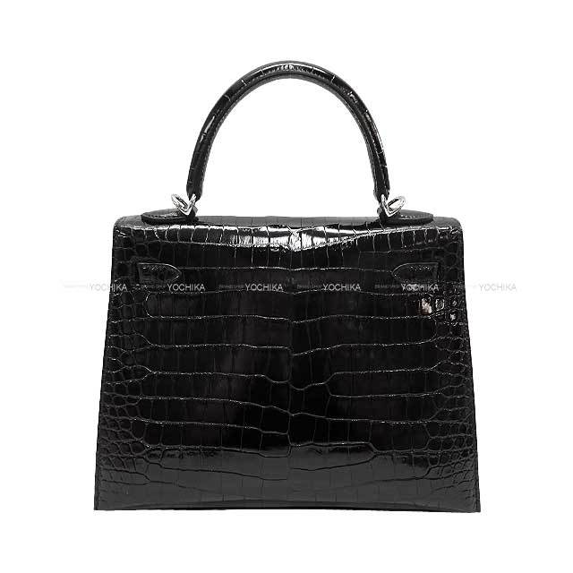 HERMES エルメス ショルダーバッグ ケリー25 黒 (ブラック 