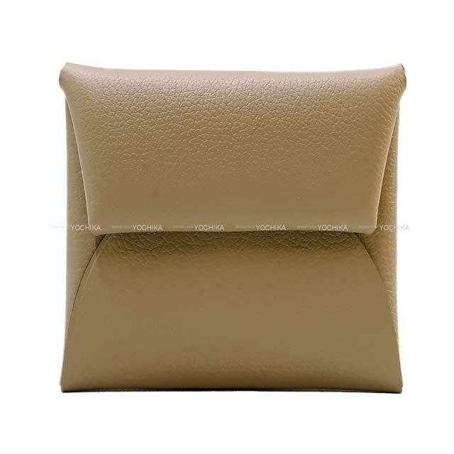 HERMES エルメス コインケース バスティア ベージュマルファ  