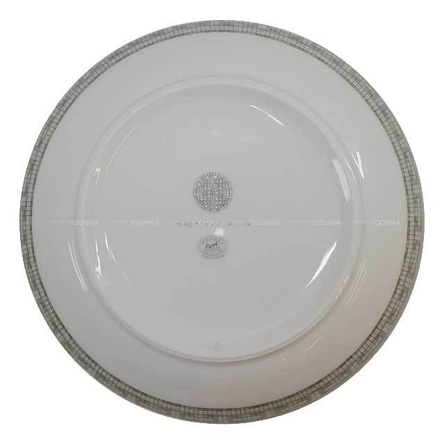 HERMES エルメス 皿 シリアルプレート モザイク24 17cm プラチナ  