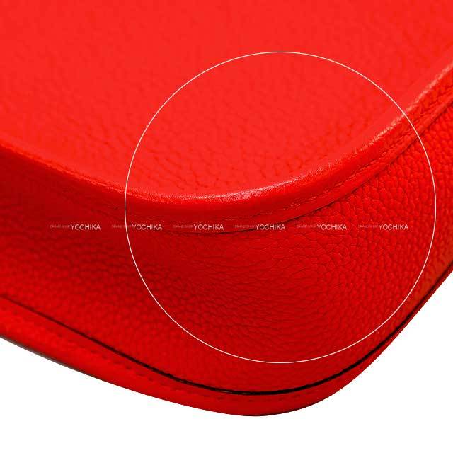極美品✨エルメス　ショルダーバッグ　エヴリン　GM ルージュ　D刻印　レッド エルメス HERMES エヴリンTPM W刻 ルージュアッシュ シルバー金具