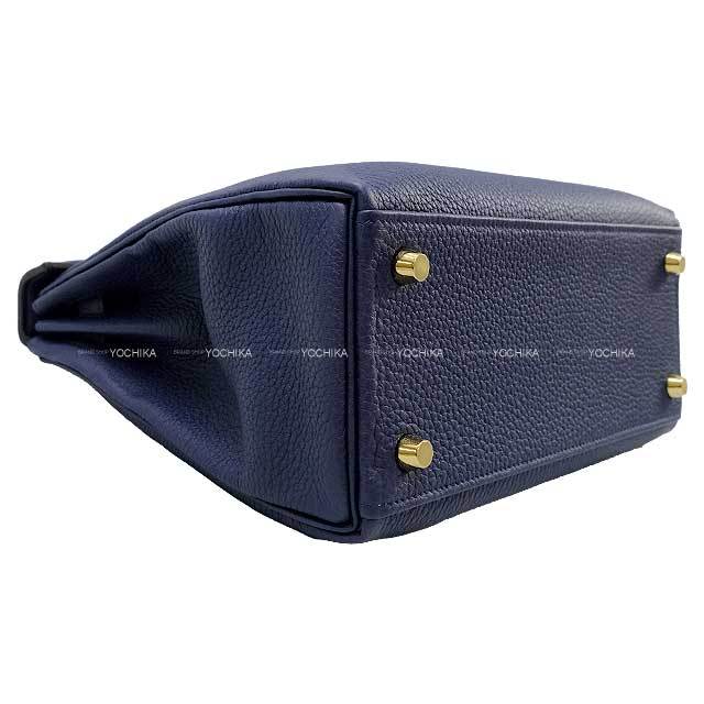 HERMES エルメス ショルダーバッグ ケリー25 内縫い ブルーネイビー
