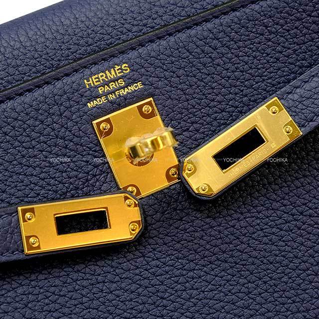 HERMES エルメス ショルダーバッグ ケリー25 内縫い ブルーネイビー