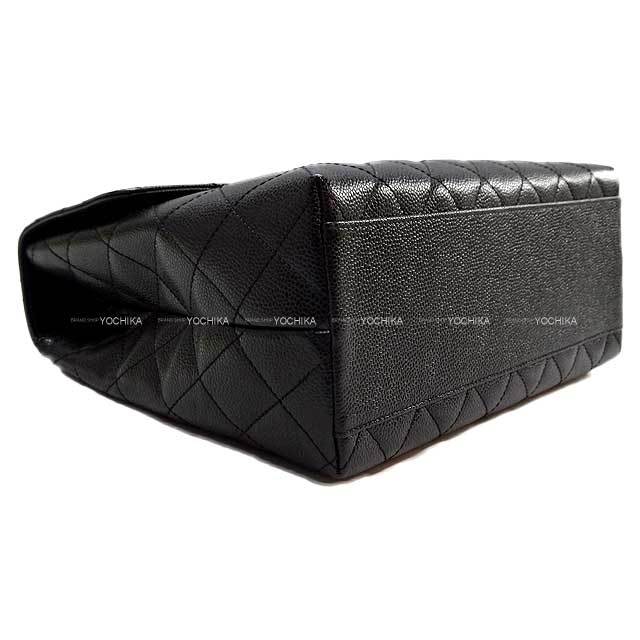 CHANELシャネル／ケリー／キャビアスキン／マトラッセハンドバッグ／ブラック シャネル マトラッセ キャビアスキン ハンドバッグ ケリー型