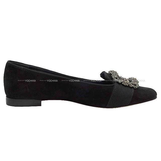 MANOLO BLAHNIK マノロブラニク フラットシューズ ジュエルバックル 