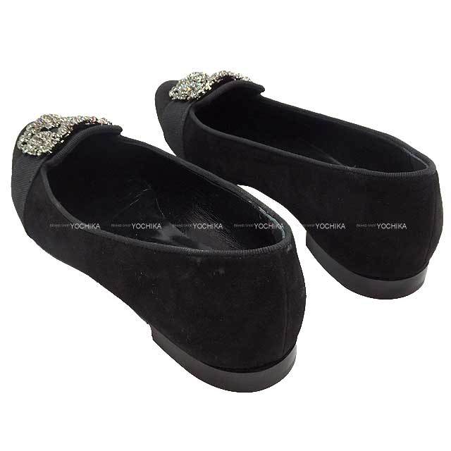 MANOLO BLAHNIK マノロブラニク フラットシューズ ジュエルバックル 