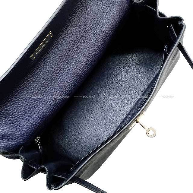 HERMES エルメス ショルダーバッグ ケリー28 内縫い ブルー