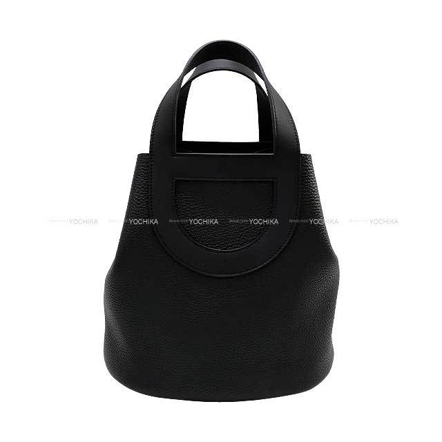 HERMES エルメス ハンドバッグ インザループ23 黒 (ブラック
