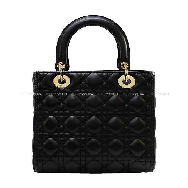 【美品】ディオール　リュック　CD　オーバル　巾着　ゴールド金具　レザー　黒色 Dior ディオール ショルダーバッグ レディディオール ミディアム
