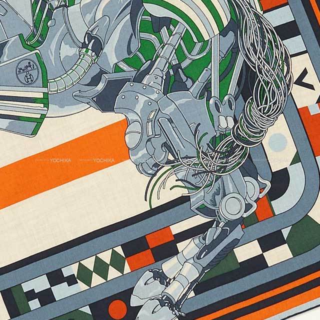 2023年 春夏 HERMES エルメス スカーフ カレH100 ロボカバール ブルー  