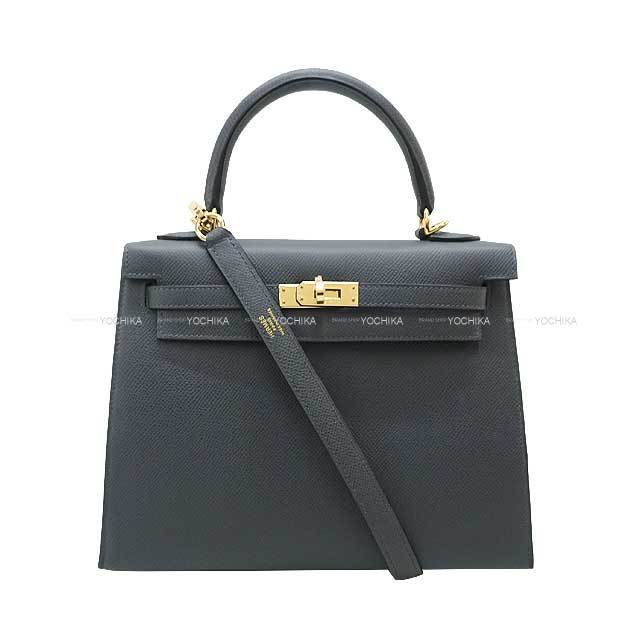 エルメス チャーム シュエット 黒 グリミスティ クレ K刻印 新品未使用 HERMES エルメス ショルダーバッグ ケリー25 外縫い グリミスティ