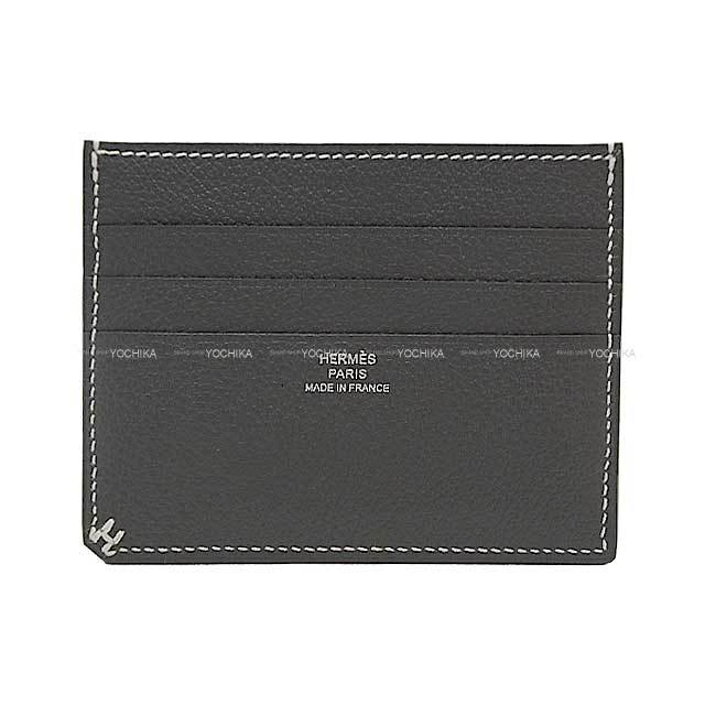 HERMES エルメス カードケース Porte-Car tes Hセリエ 7CC グリ  
