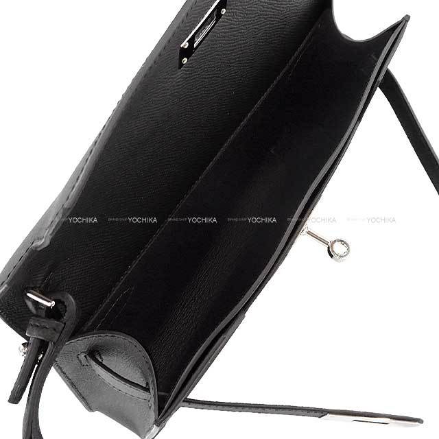 HERMES エルメス クラッチバッグ ケリーデペッシュ25 クラッチ 黒  