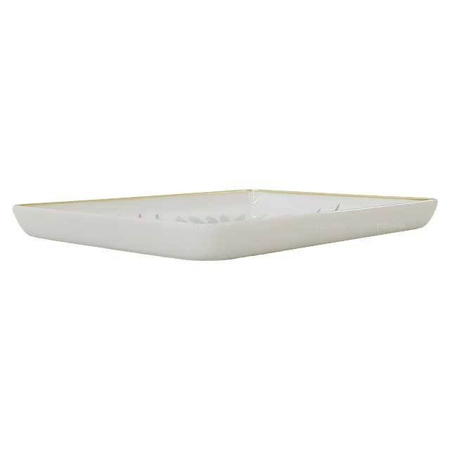 HERMES エルメス 食器 トレー No2 パシフォリア PM 白 (ホワイト 
