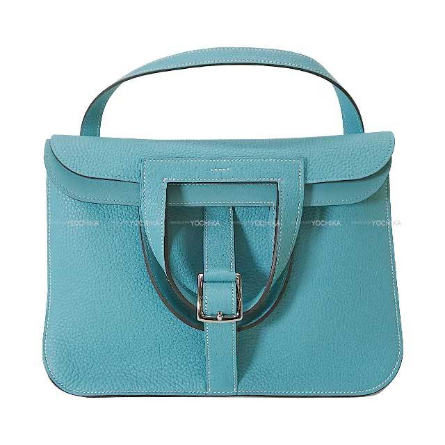 HERMES エルメス ショルダーバッグ アルザン31 ブルーサンシール  