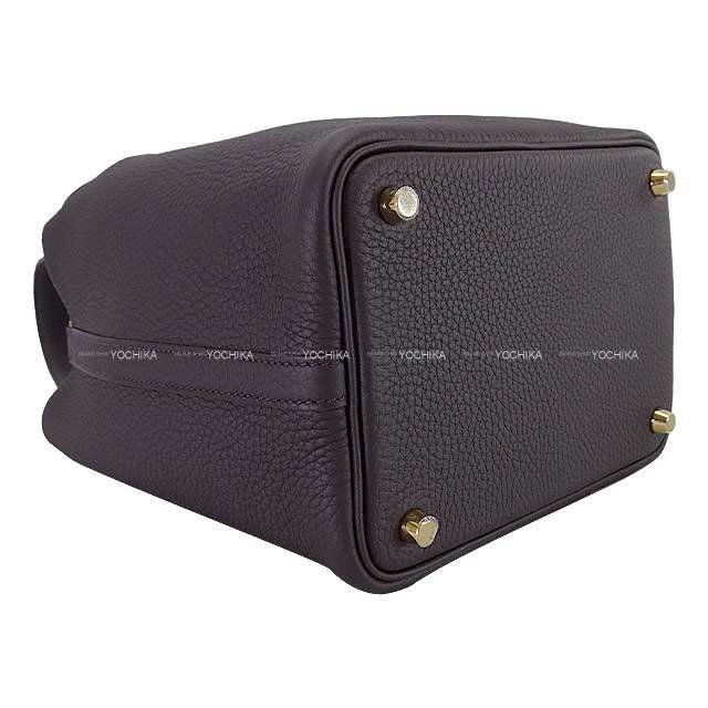 HERMES エルメス ピコタンポケット18 PM ノワール ゴールド金具 HERMES エルメス ハンドバッグ ピコタンロック 18 PM プル