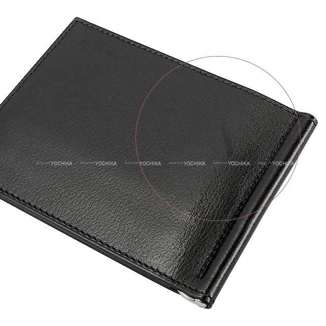 HERMES エルメス マネークリップ エプソン ダークブラウン パラジウム  