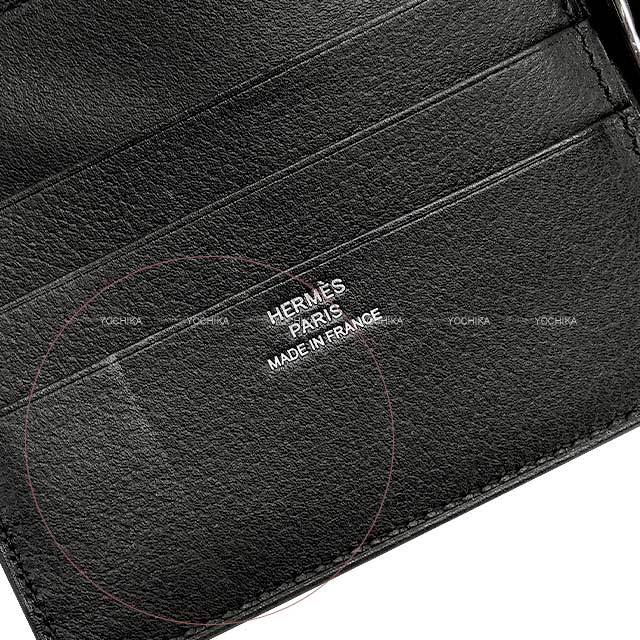 HERMES エルメス 二つ折り財布 マネークリップ付 二つ折札入れ財布  
