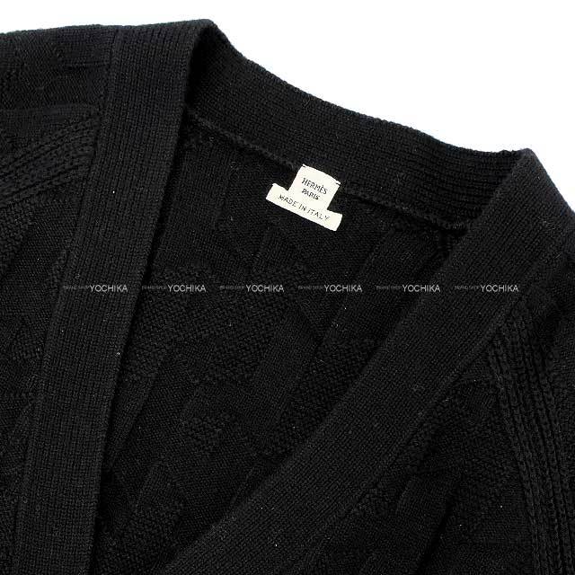 2503SW】HERMES エルメス カーディガン レディース Vネック Hモチーフ 