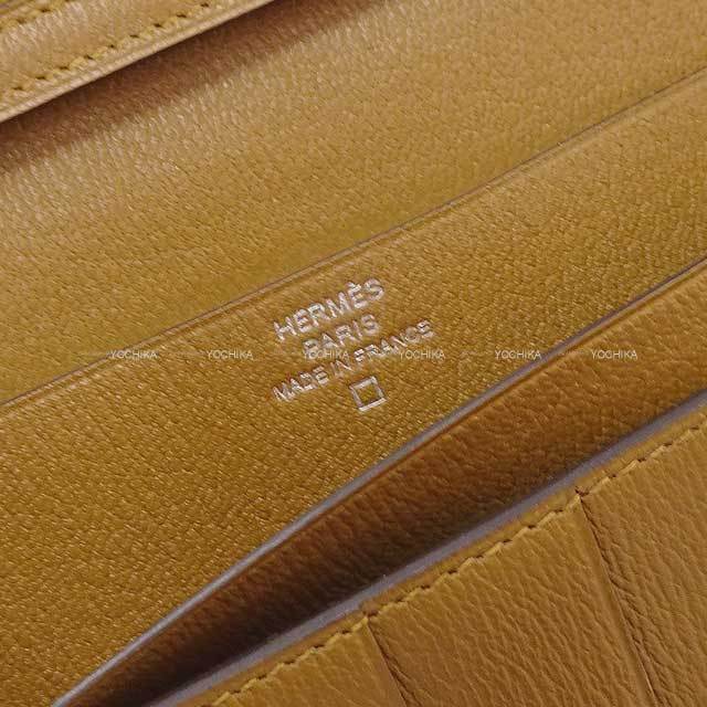 HERMES エルメス 長財布 ベアンスフレ クラフト クロコダイル 