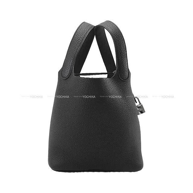 HERMES エルメス ハンドバッグ ピコタンロック 18 PM 黒 (ブラック 