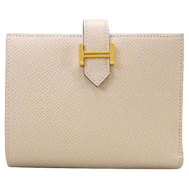HERMES エルメス 二つ折り財布 ベアンコンパクト ヴェルソ クレ 