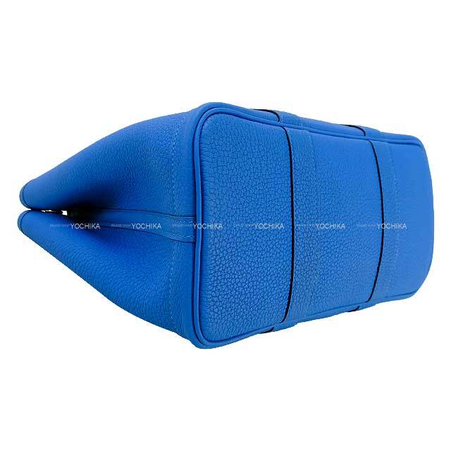 【レザー /Celeste】HERMES ガーデンパーティー 30 TPM Hermes Garden Party bag 30/TPM Celeste Epsom leather Silver