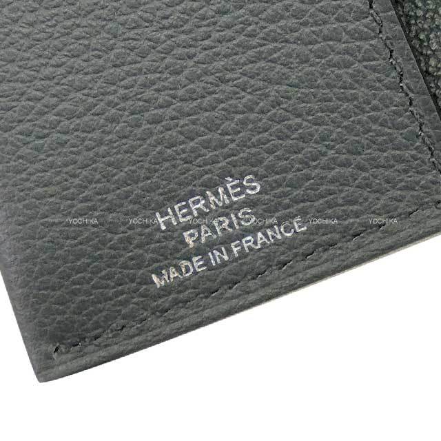 HERMES エルメス パスポートケース R.M.S セリエボタン グリ