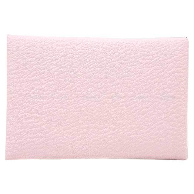 優しさ纏うローズ・ダーリン【HERMES】 カードケース Calvi Brand New ( Rank N ) HERMÈS Calvi Duo card holder Rose
